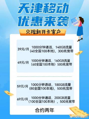 天津移动最新科技套餐,畅享未来通信,科技引领生活体验