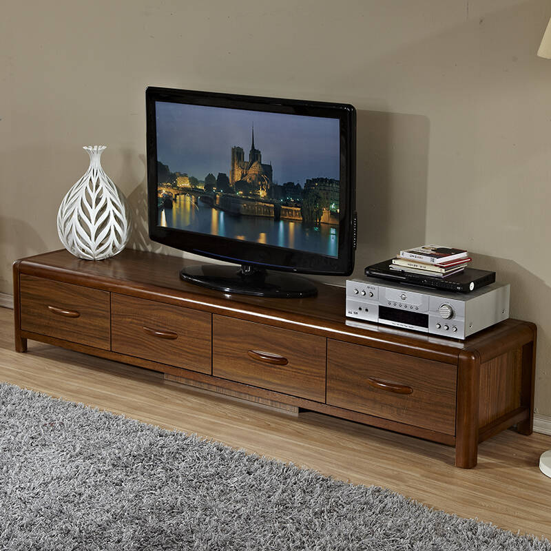 实木电视柜最新款,科技与生活的完美融合时尚家具展示