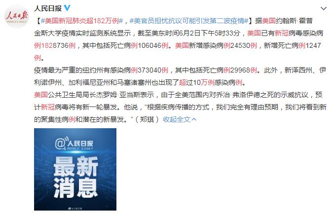 美国疫情最新动态更新