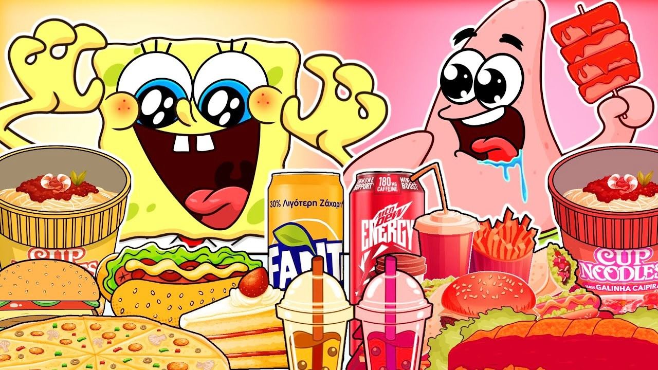 海绵宝宝大胃王比赛集，自然美景探险之旅的海底狂欢！