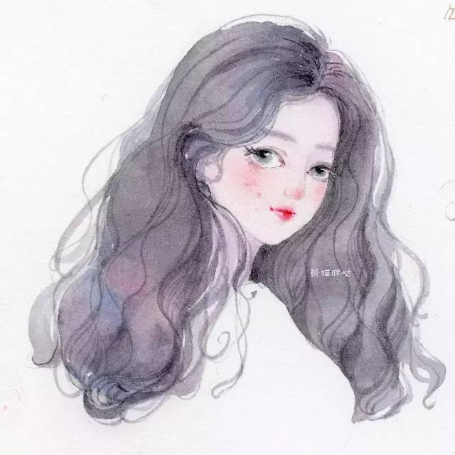 水彩动漫头像,自然美景与心灵之旅的交融之美