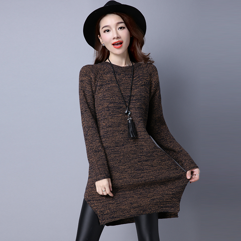 秋日邂逅,新款长款针织衫的时尚与温馨