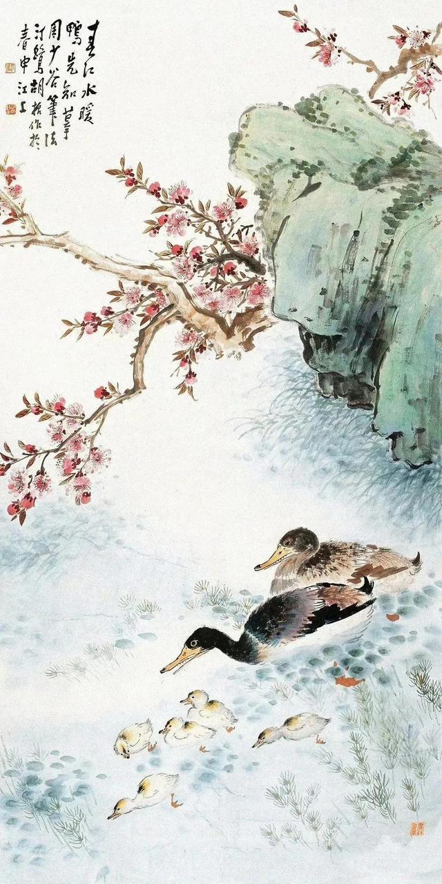 国画鸭子,自我成长的艺术启示与旅程探索