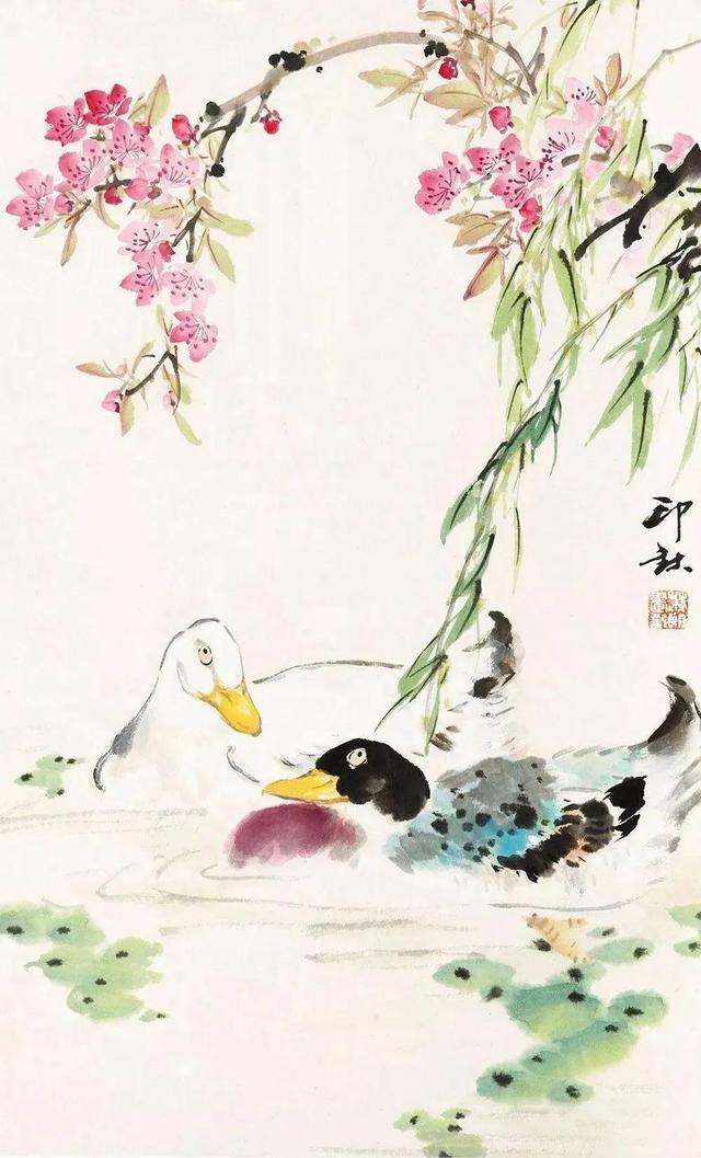 国画鸭子,自我成长的艺术启示与旅程探索